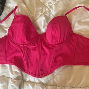 Primark Fuchsia Corset with Molded Cups